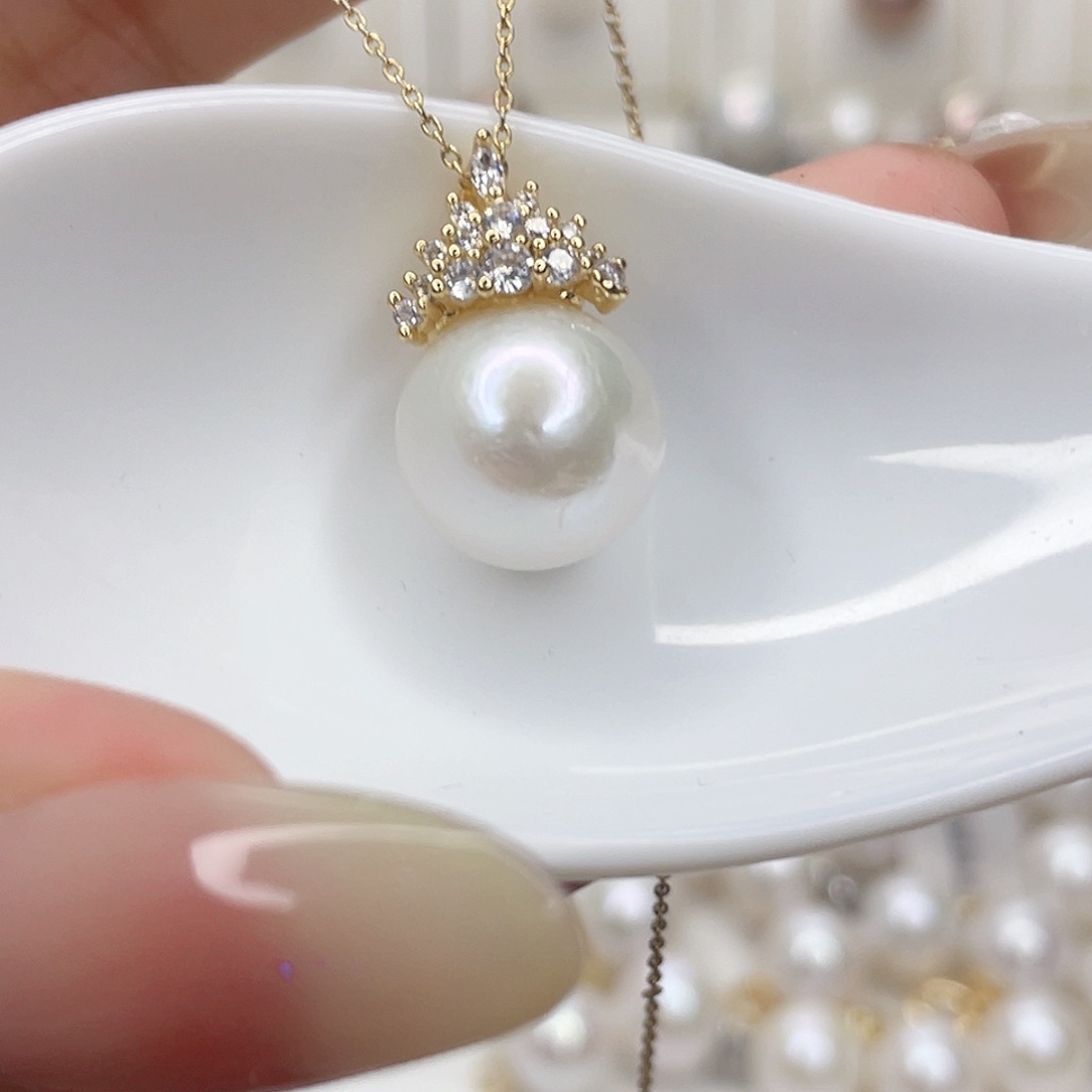 淡水珍珠未镶嵌吊坠(赠链)