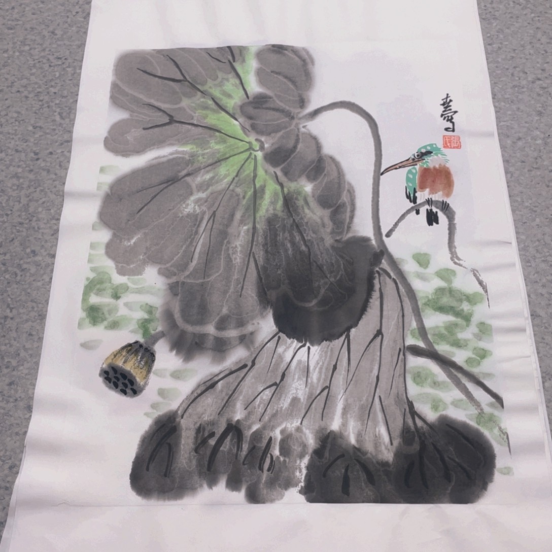 国画1.4平尺纯手绘国画作品