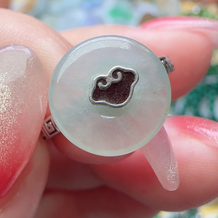 翡翠银S925镶嵌颈饰天然A货93