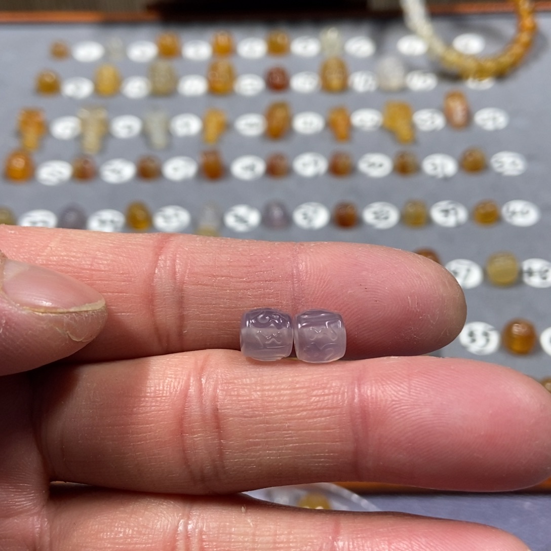 租***）玛瑙/玉髓合金颈饰珠