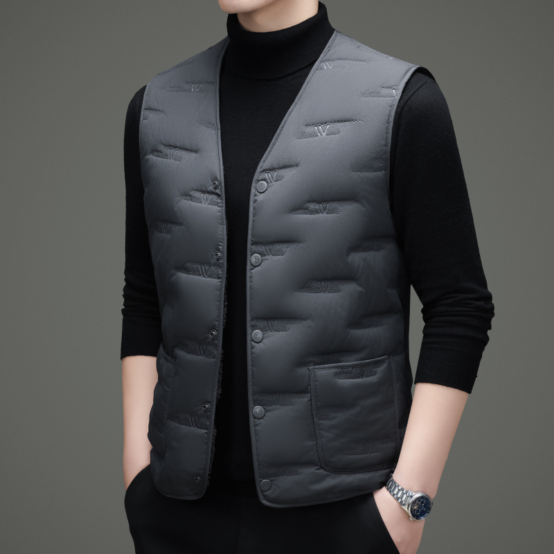 秋冬新款中老年加绒加厚保暖马甲男士爸爸背心外穿防寒马夹坎肩