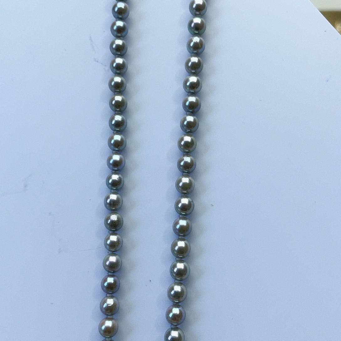 海水珍珠银S925镶嵌颈饰