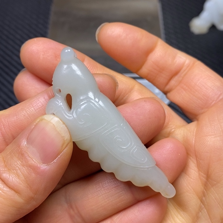 和田玉挂件未镶嵌夏*雨