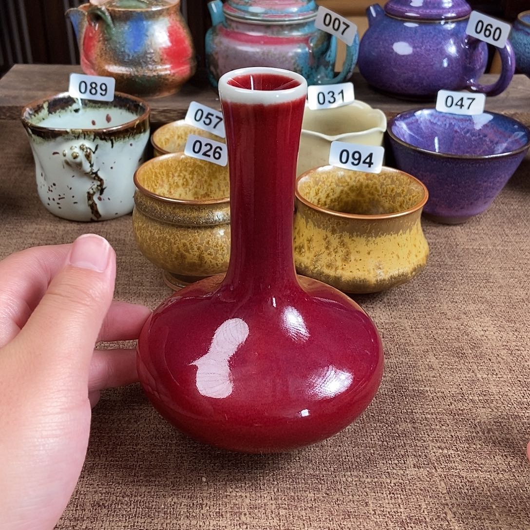 瓷片钧瓷摆件摆件