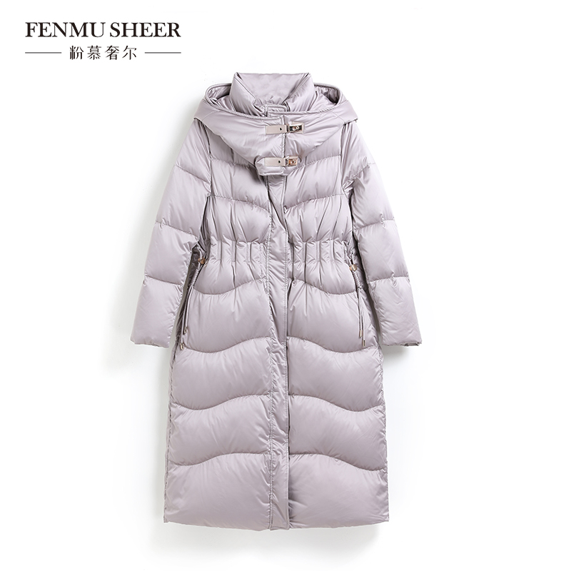 【粉丝专享】粉慕奢尔『乘风而来』白鹅绒保暖羽绒服收腰外套Y7018