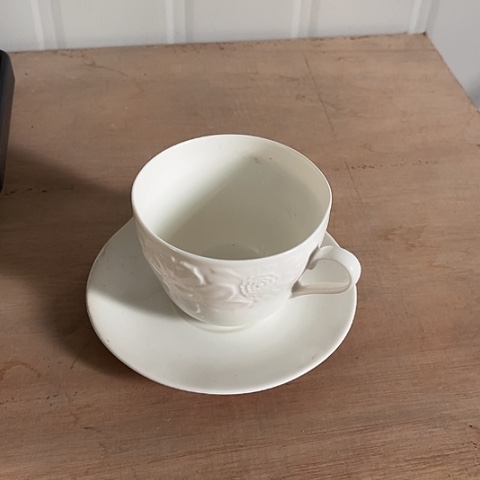 微瑕，不能明火，2套咖啡杯碟配勺子