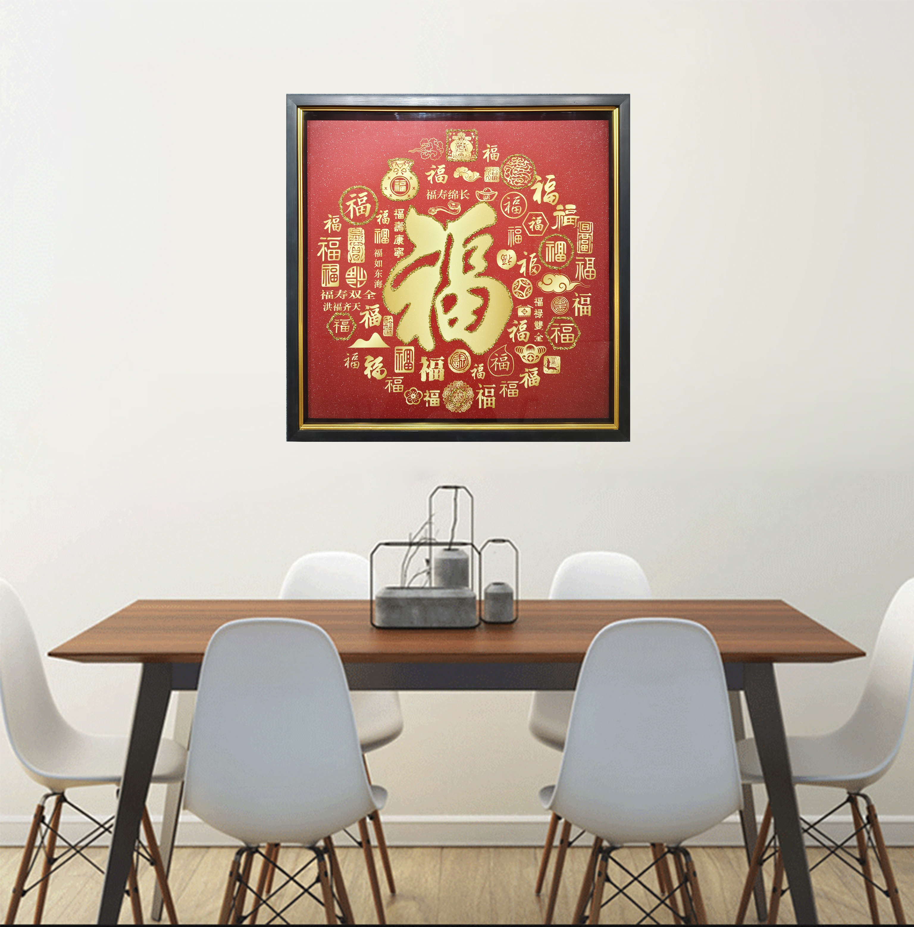 8218   百福图钻石画80*80