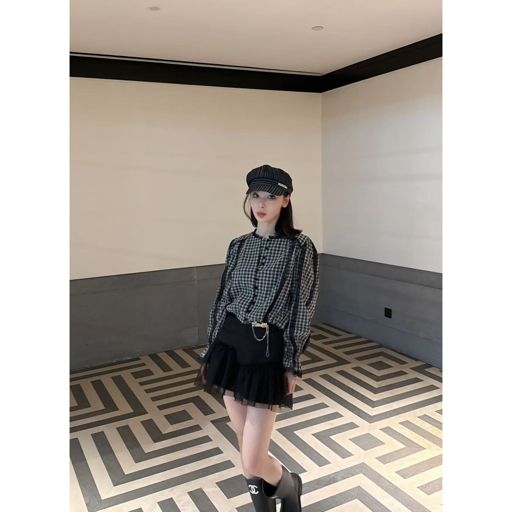 KK颜小新【幕川】设计感小众时尚气质舒适休闲日常秋季上衣