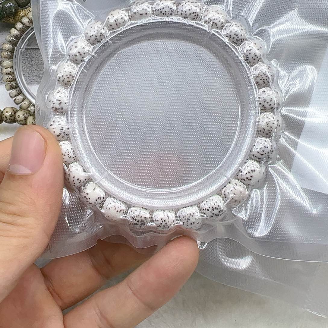 星月菩提手串26入门原脂白星月菩提单圈98