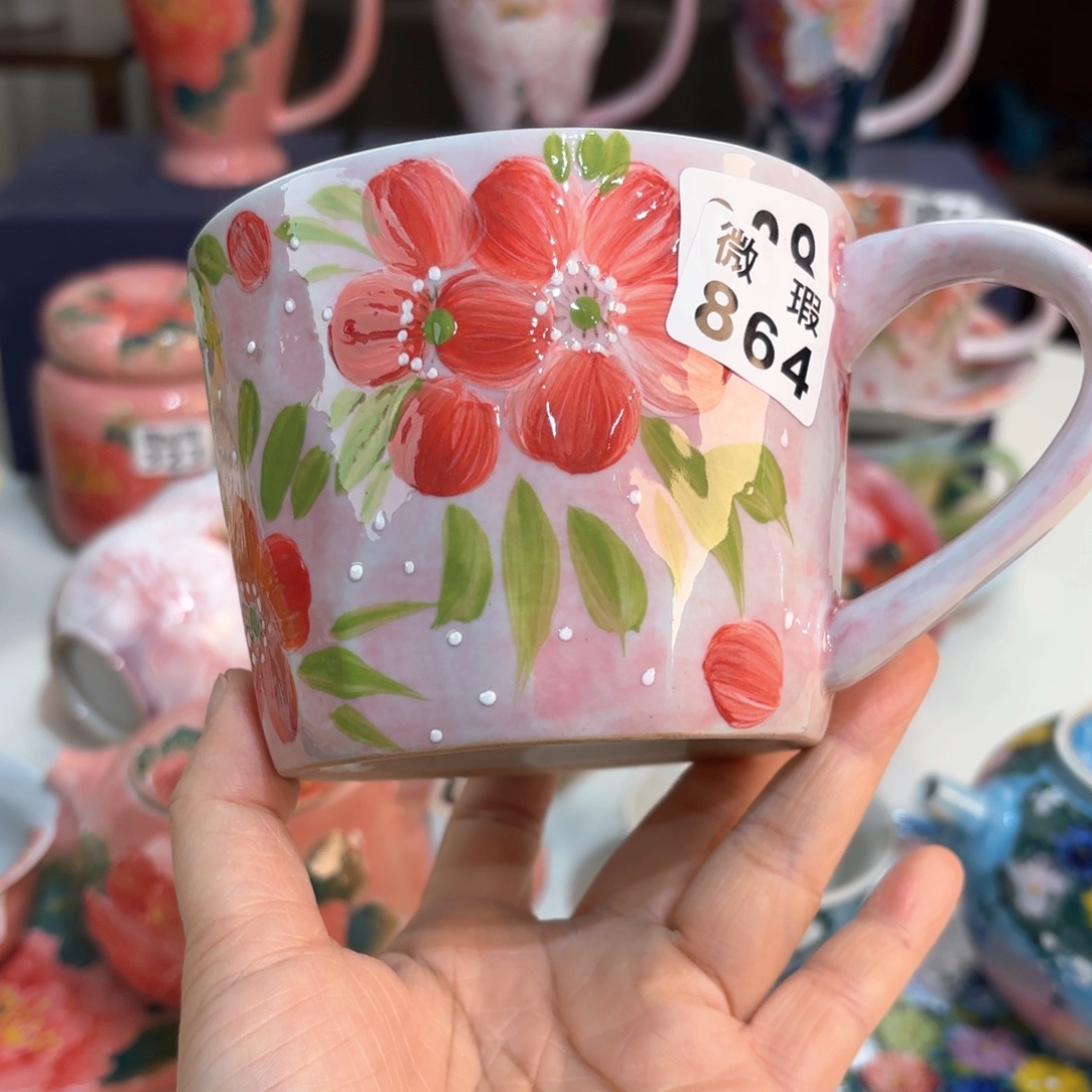 景德镇手绘高温釉下彩陶瓷茶具