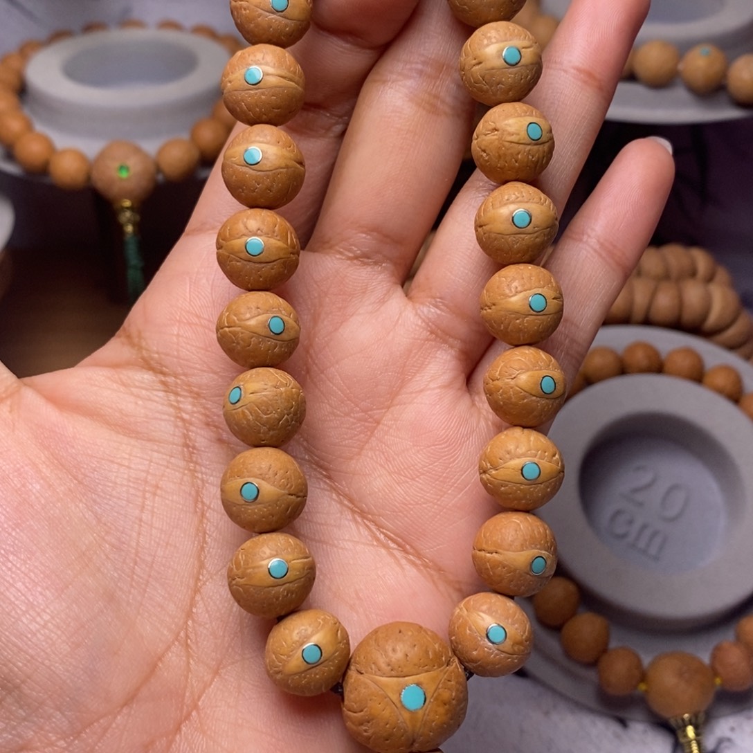 凤眼菩提吊坠手串