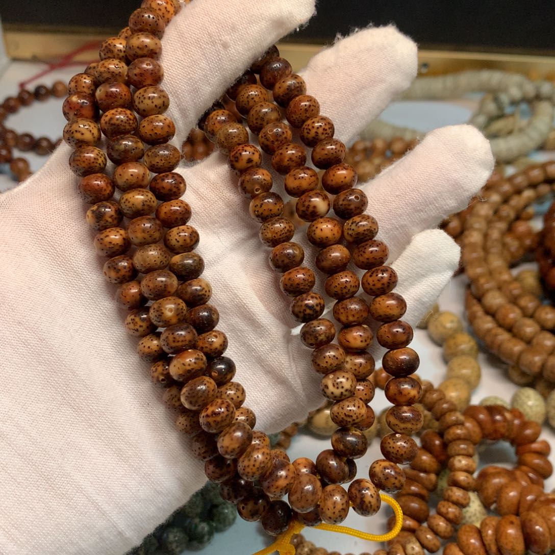 吊坠星月菩提86正月深色陈籽小苹果