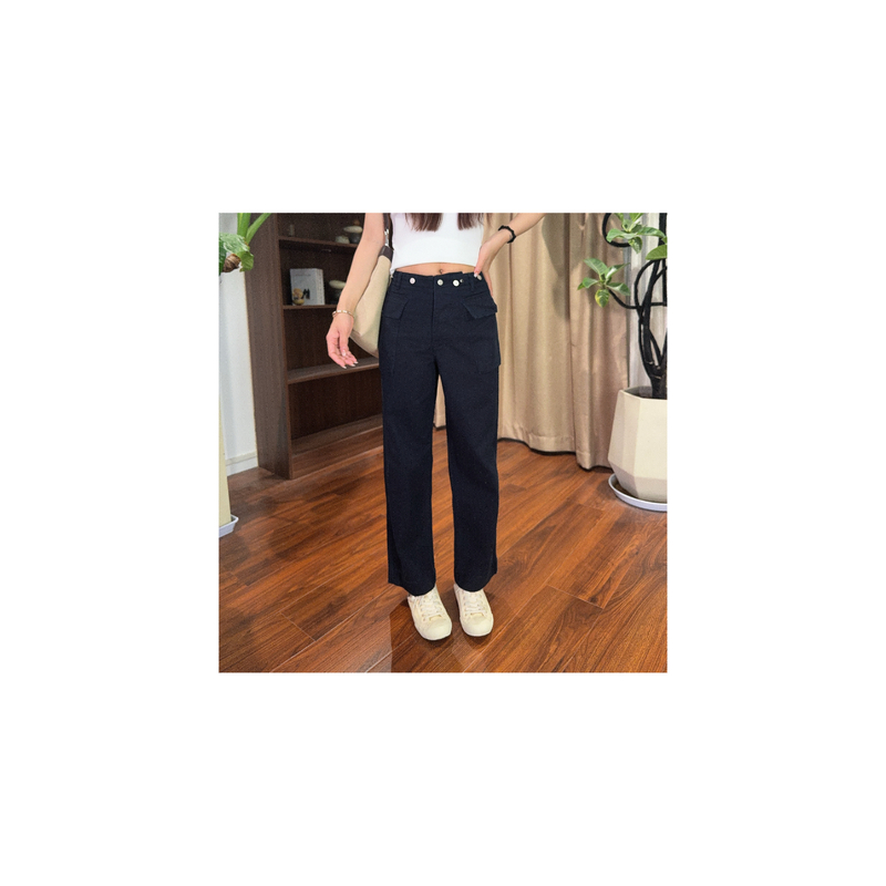 新款“赛博裤”884#P03017新款智性通勤时髦百搭牛仔裤