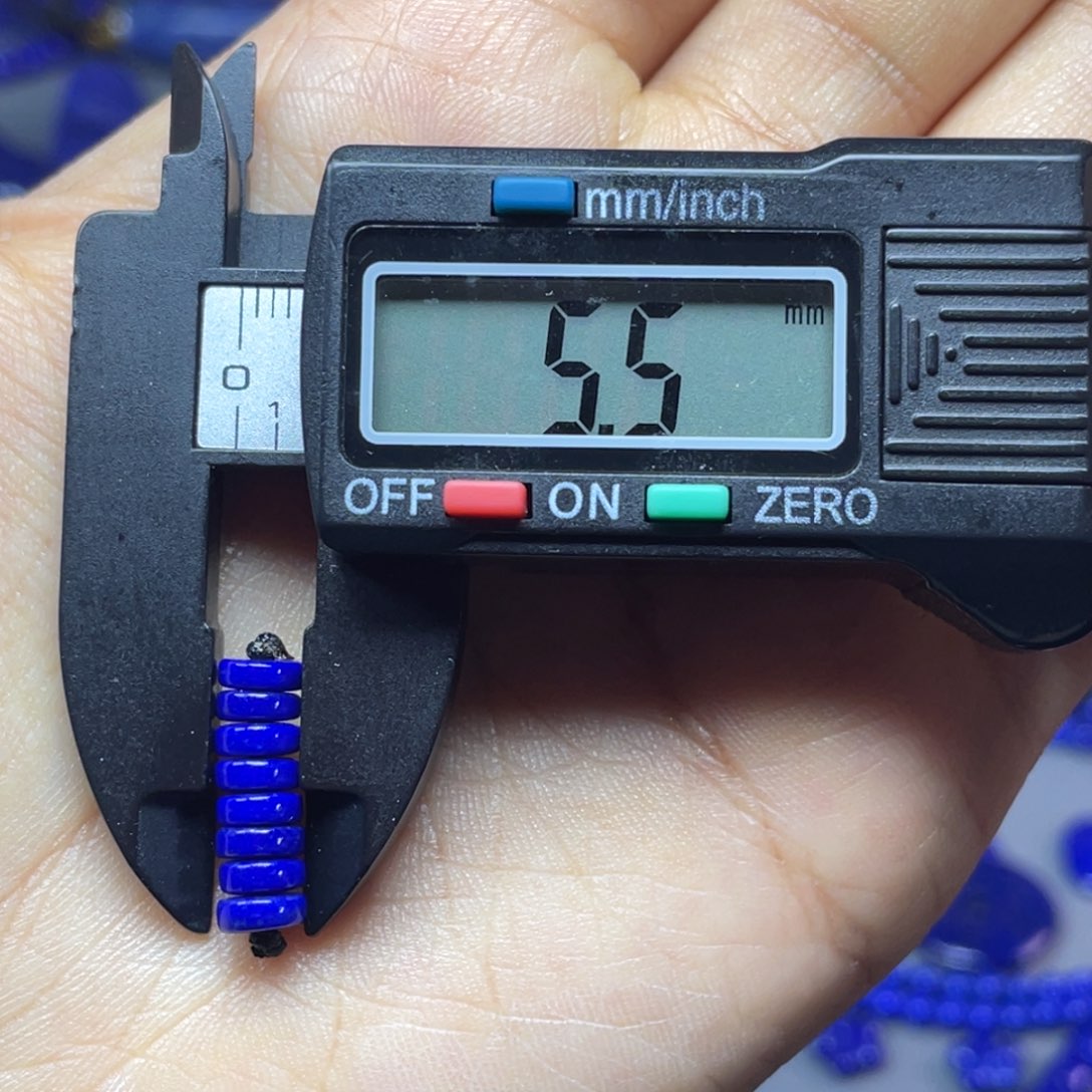 青金石未镶嵌6mm隔片配饰