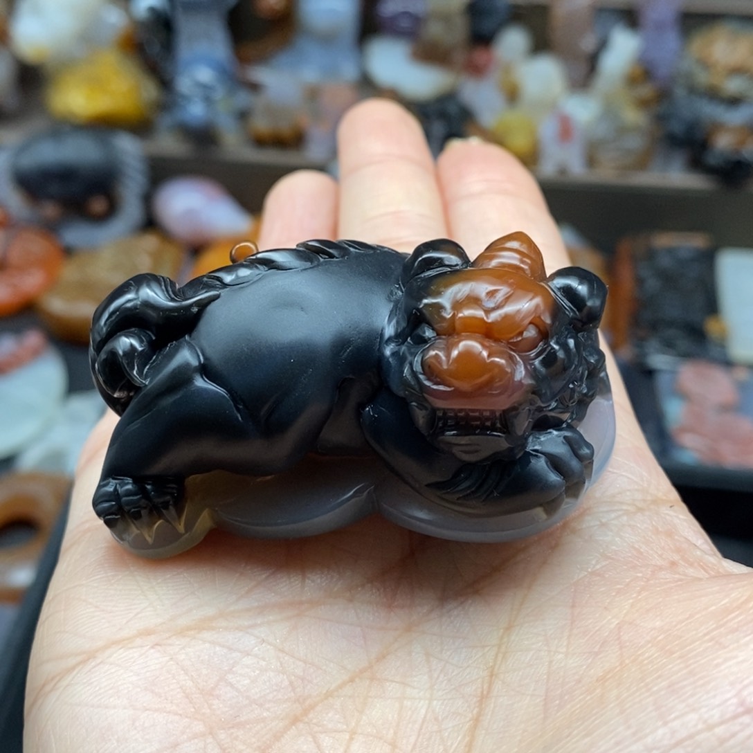 玛瑙/玉髓吊坠(不含链)未镶嵌一****夕