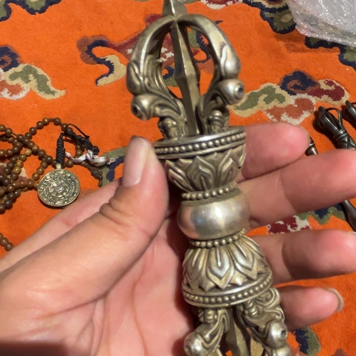 铜星月菩提吊坠项链