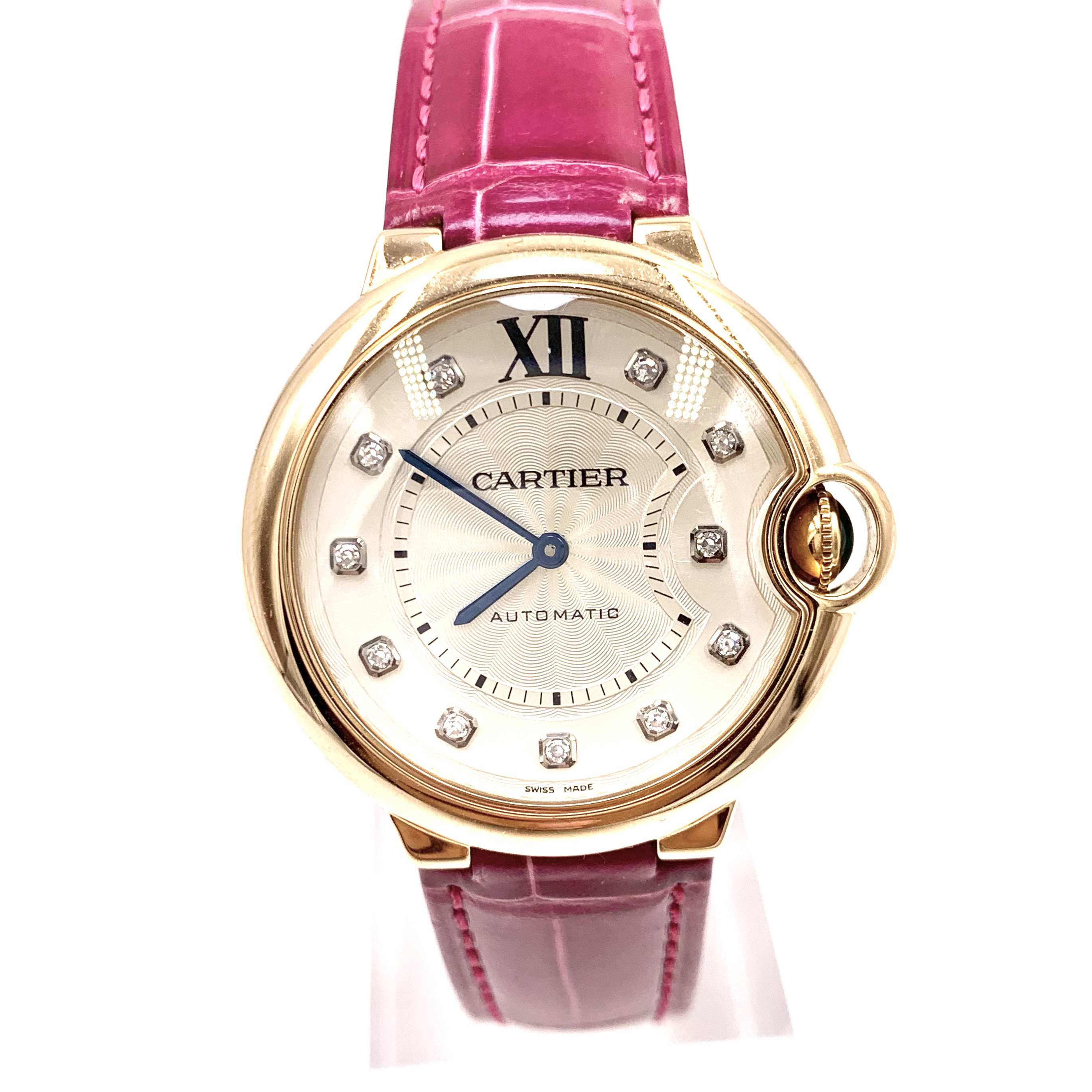 99新 Cartier/卡地亚 蓝气球/自动机械/表径33mm/女表