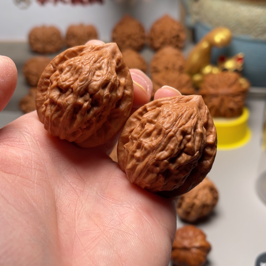 文玩核桃把件39大红袍