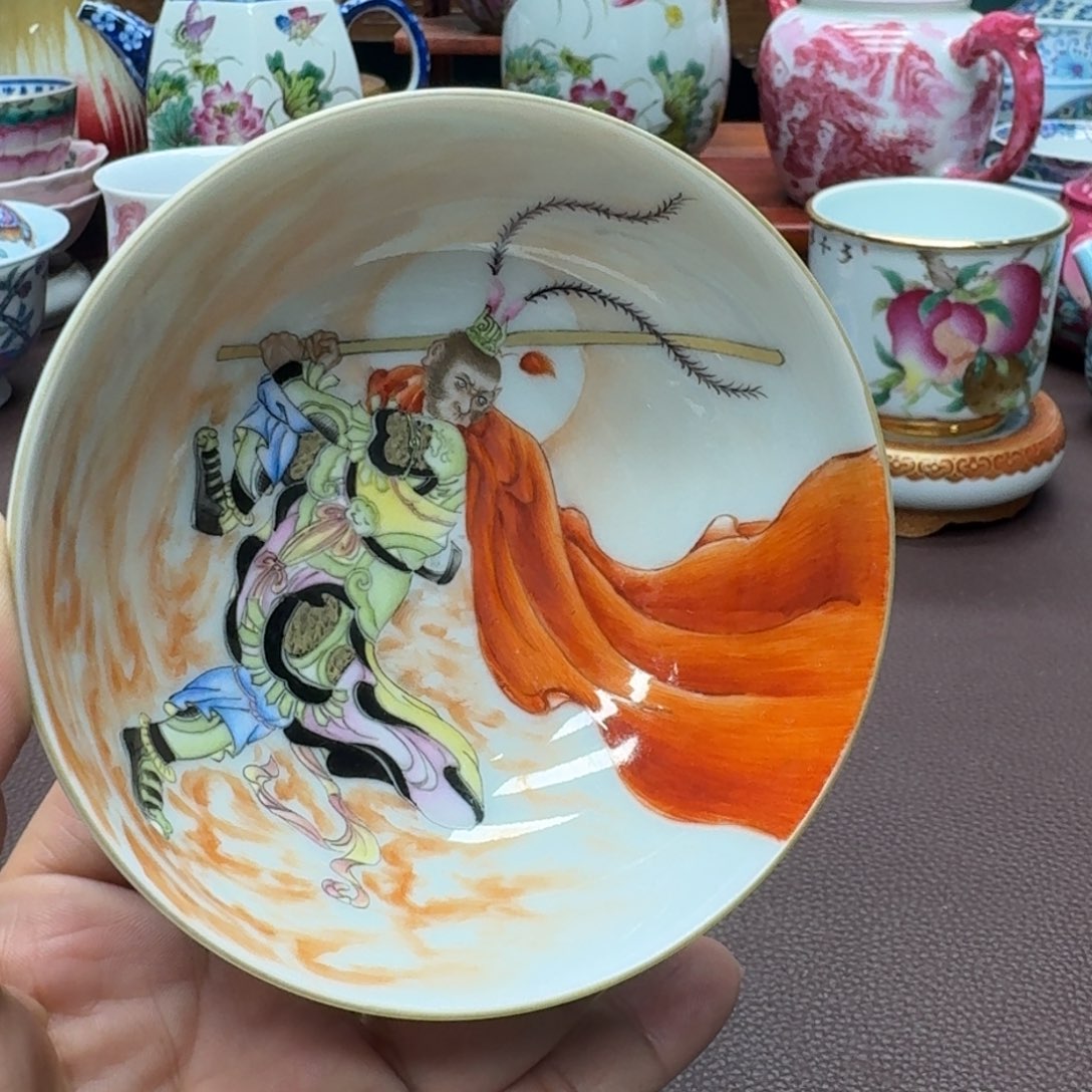 瓷片景德镇仿古手工制作精品展示