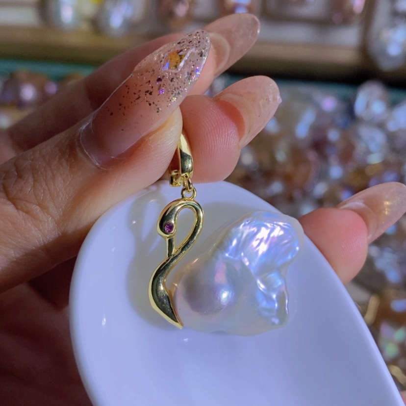 【闪购商品】淡水珍珠天然淡水珍珠（微瑕）合金