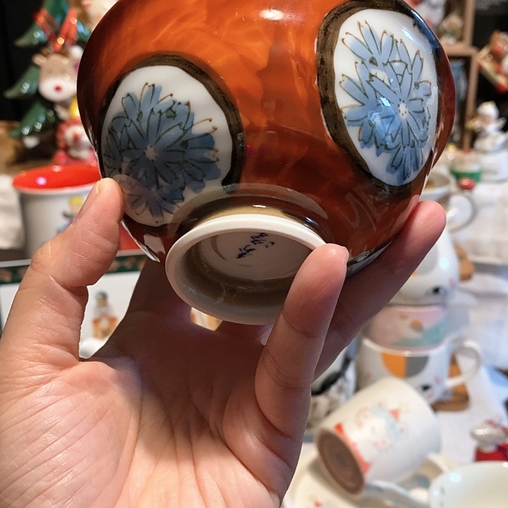 赤绘米饭碗手绘…………