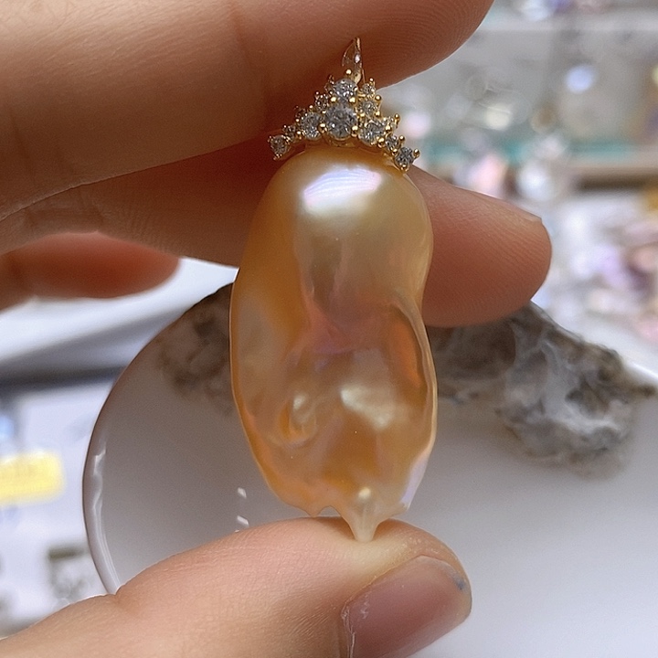 淡水珍珠未镶嵌吊坠(不含链)