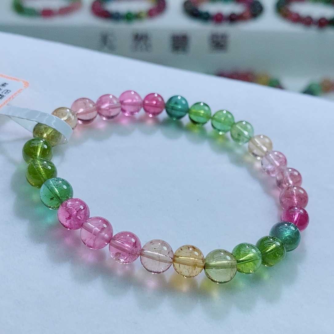 手链未镶嵌碧玺6.7mm左右