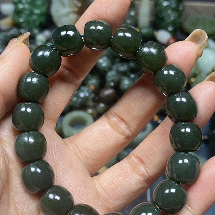 和田玉手串未镶嵌