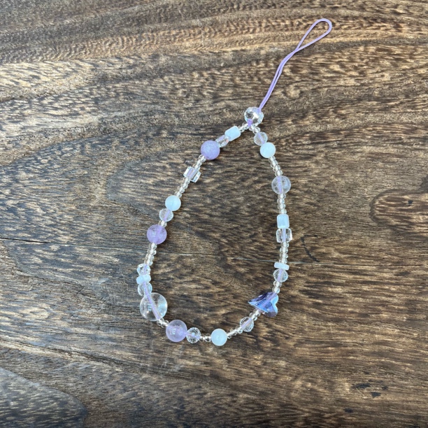 0977-紫水晶手机链6mm