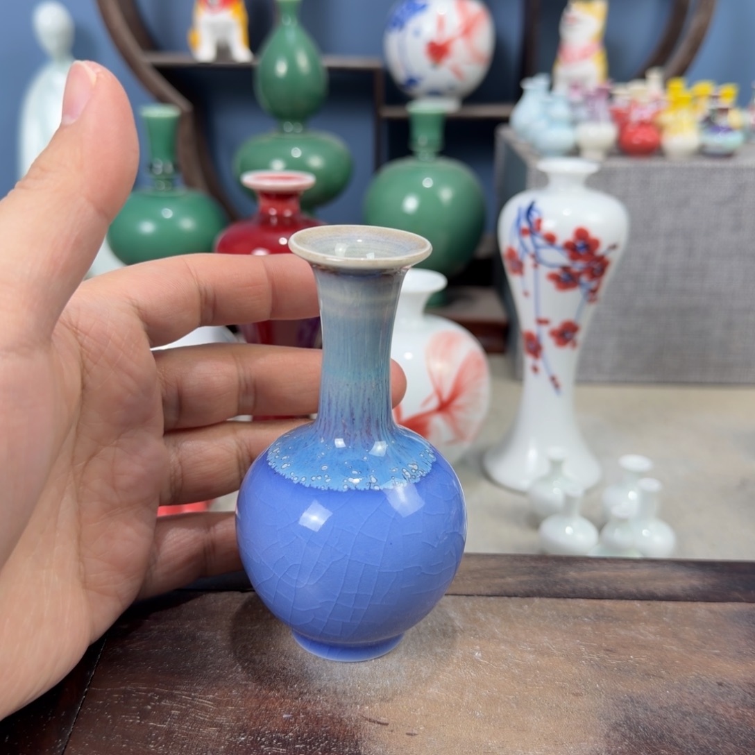陶瓷手工小花器摆件