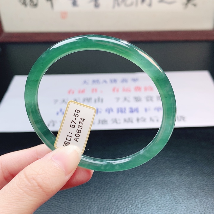 翡翠未镶嵌手镯翡翠手镯61