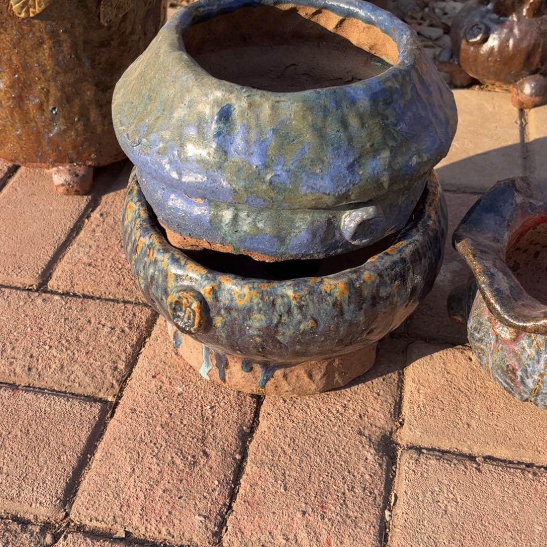 泥塑?****?古镇炻陶花盆包含瑕疵