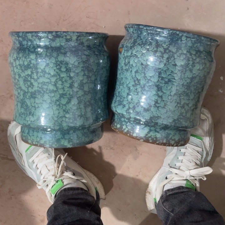 花盆紫砂口径20高度21两只