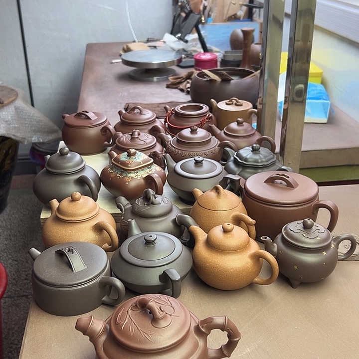 旅***途茶壶紫砂微瑕底槽清半手工制作