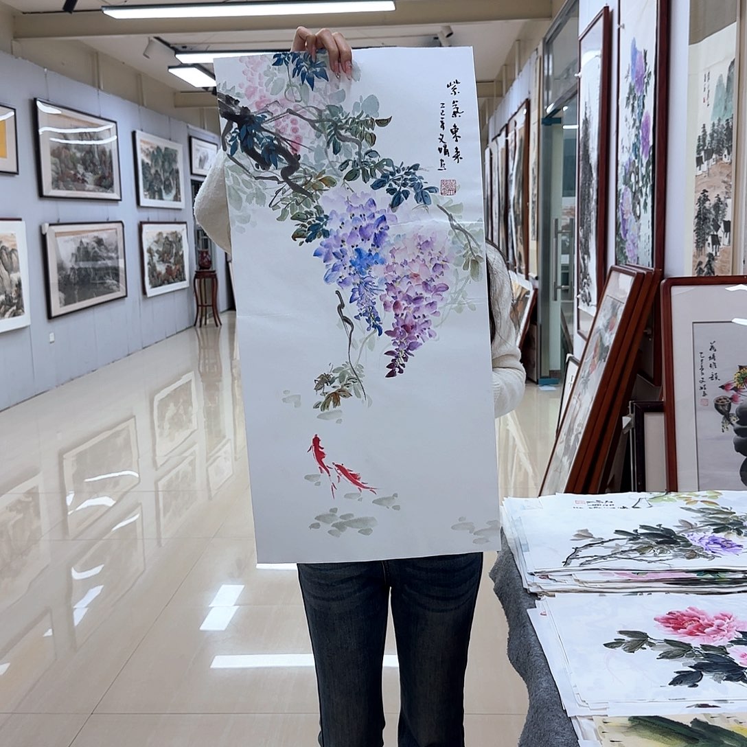 国画国画作品多次