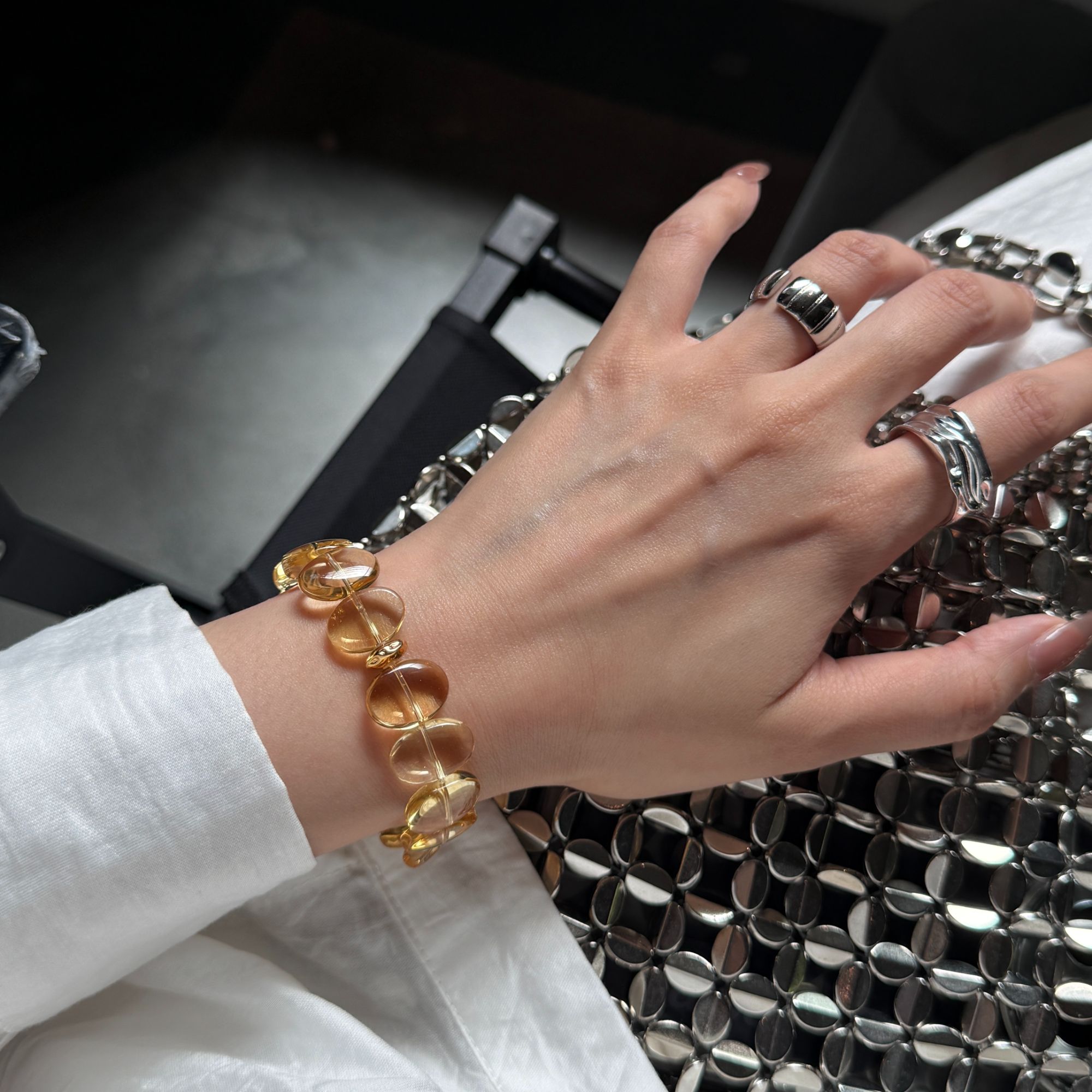 BEREAL彼悦·【黄桃】巴西黄水晶随形——多样性发其一