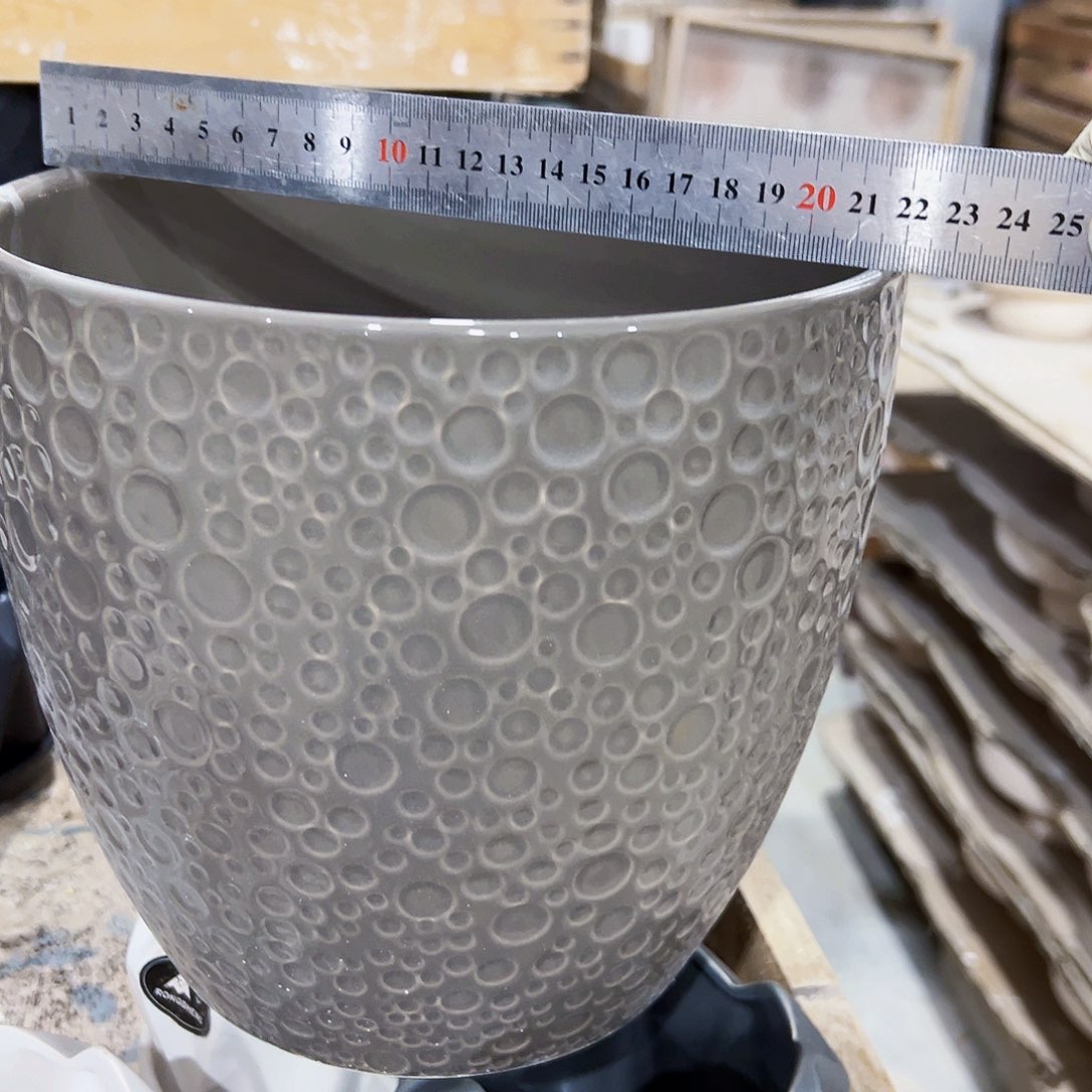 有孔，外贸尾单陶瓷花盆凑单10米包邮