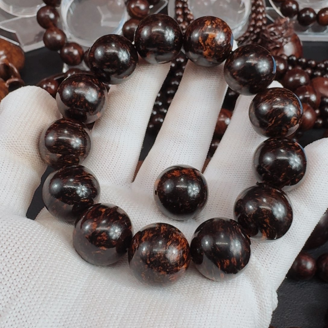 降真香手串/手链J*E黑油芝麻点