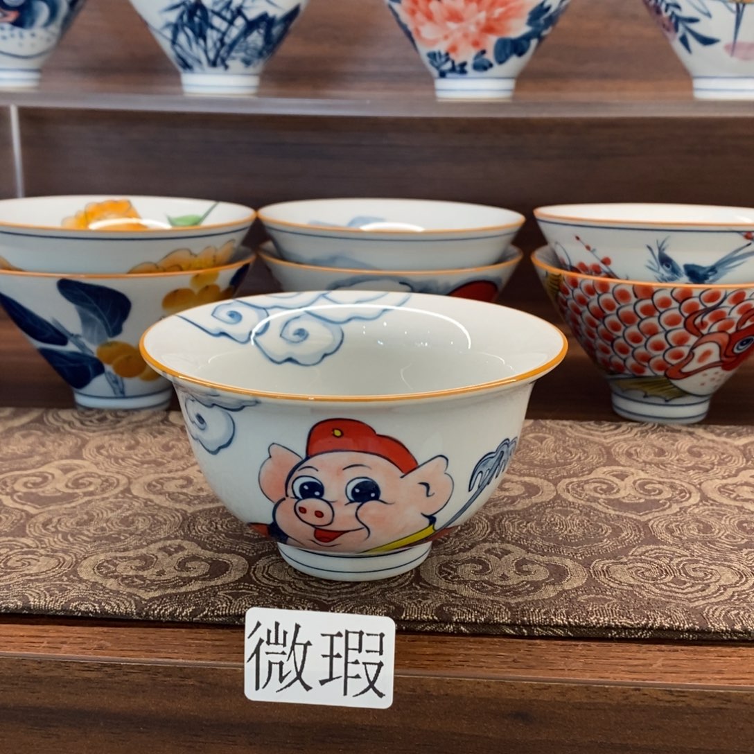 釉下彩手工绘制手工绘制