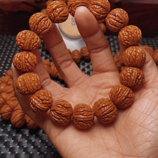 桃核手串龙纹桃核