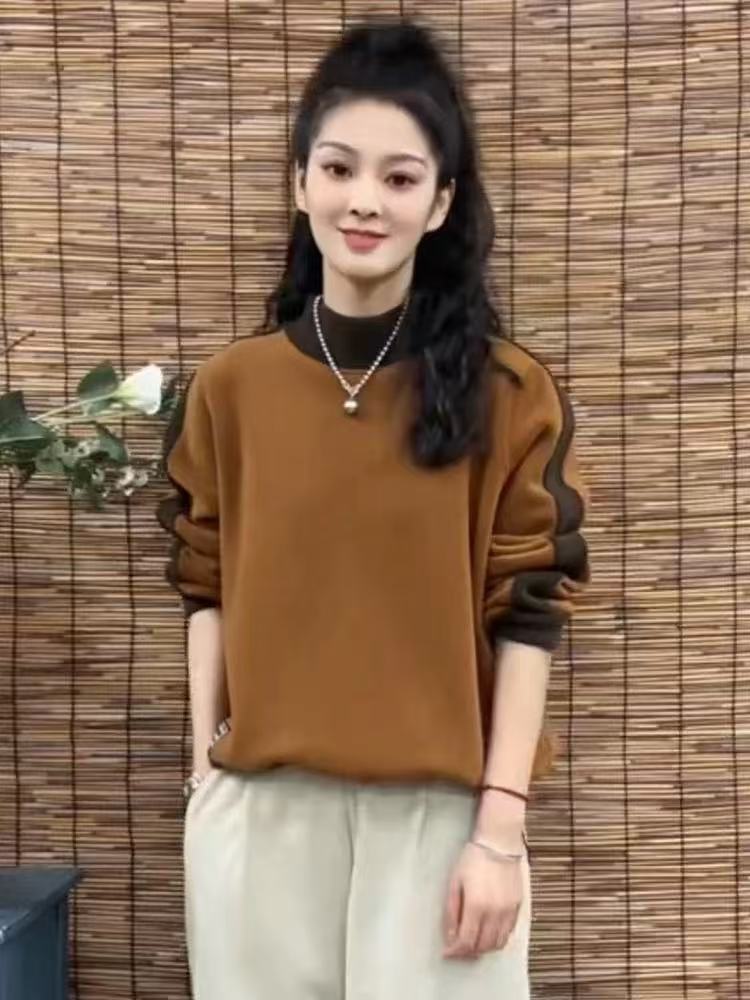 恒鑫安撞色加厚防风小衫