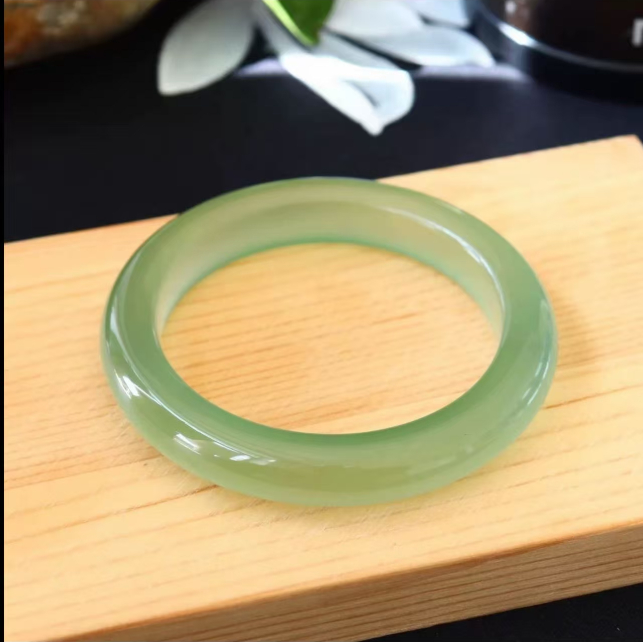 《抖音基地发货正品保真》天然冰透手镯 讲解链接 LX"