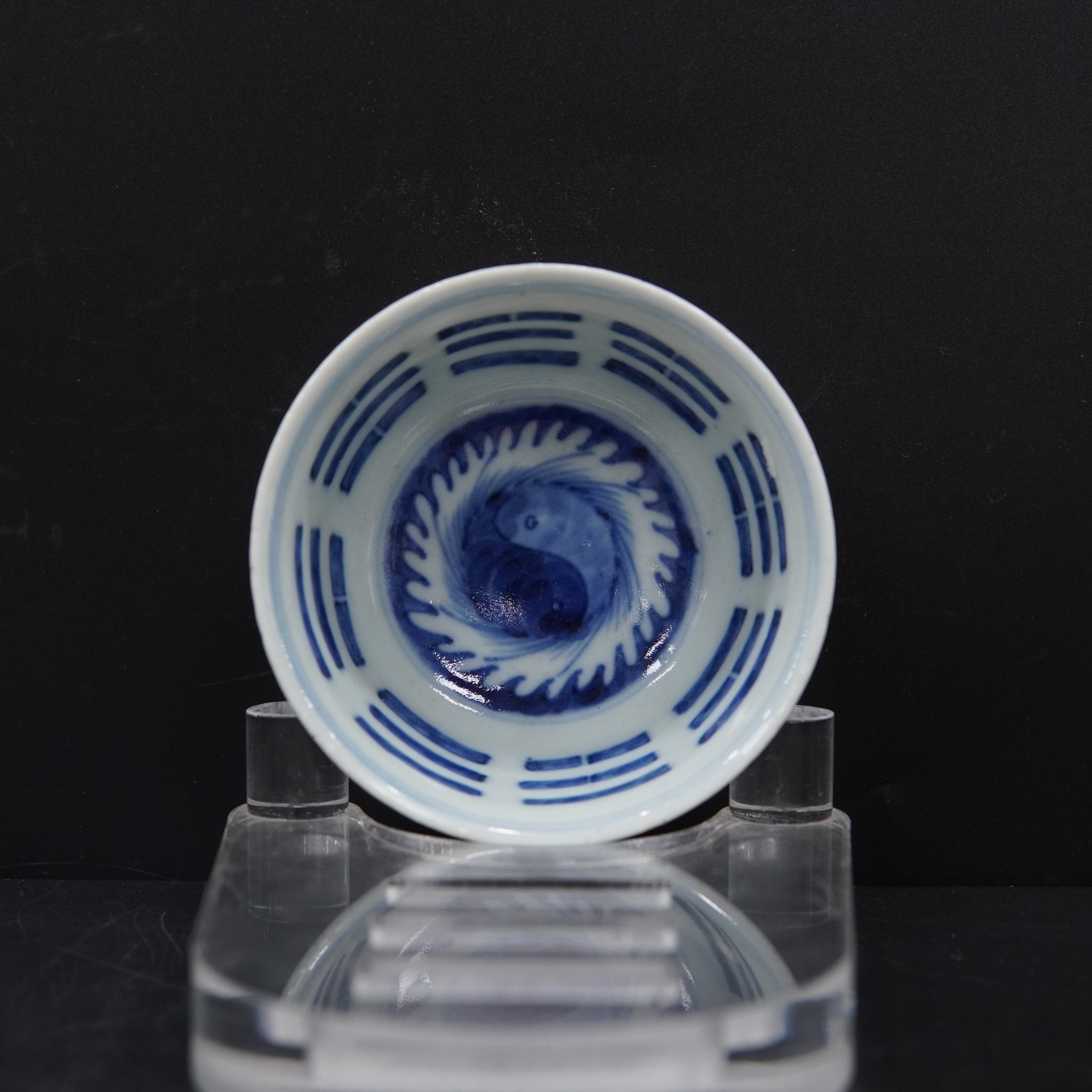 仿古瓷 AK00052内青花太极八卦杯