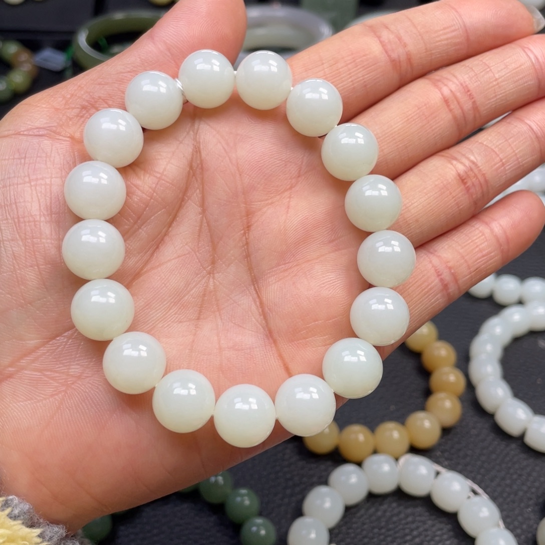 和田玉未镶嵌手链