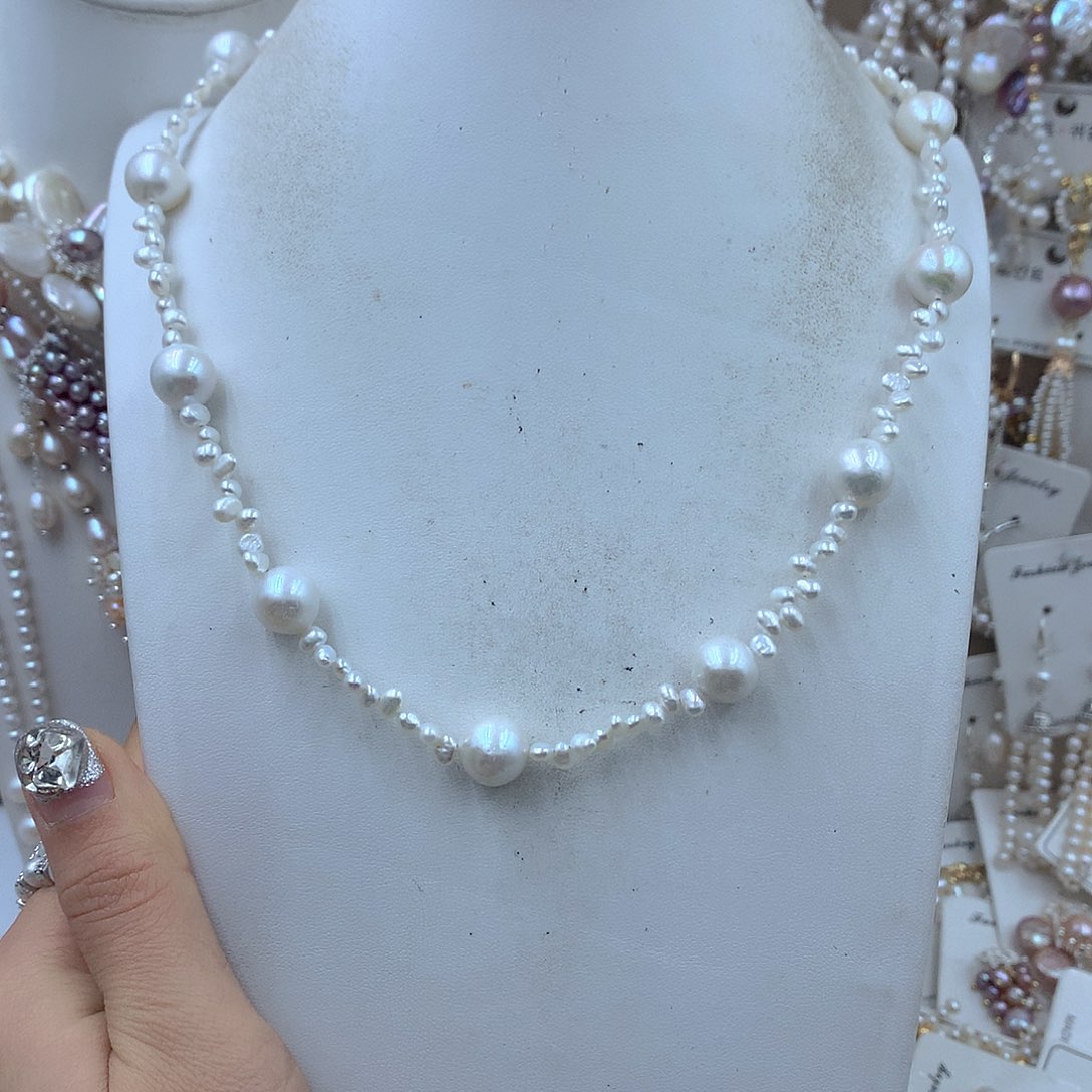 耳饰淡水珍珠银S925镶嵌