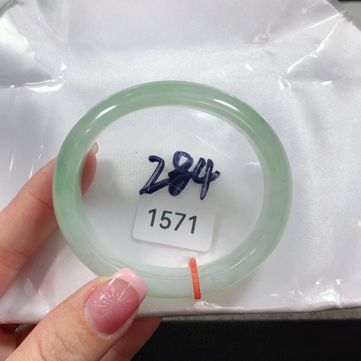 翡翠手镯未镶嵌天然翡翠手镯5403