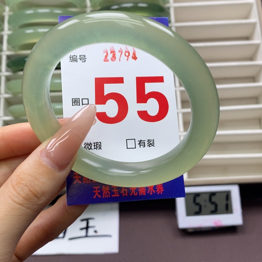 未镶嵌蛇纹石玉手镯