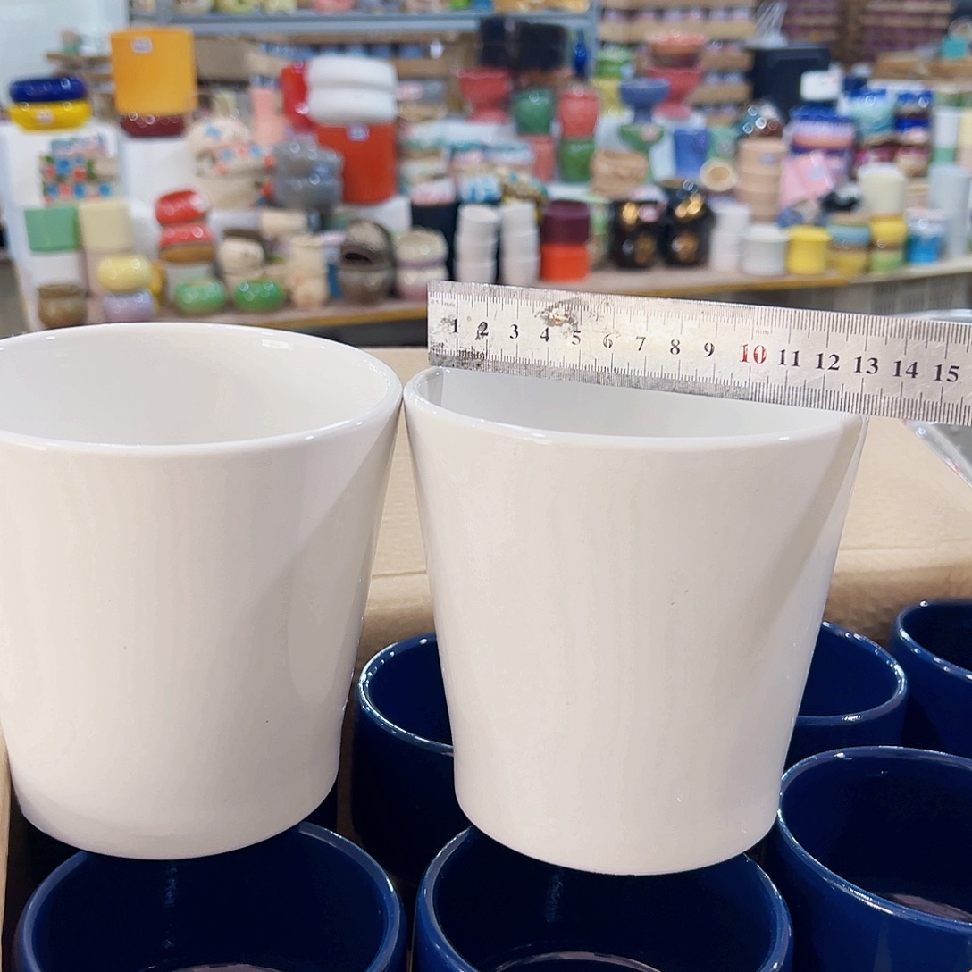 有孔，外贸尾单陶瓷花盆凑单10米包邮