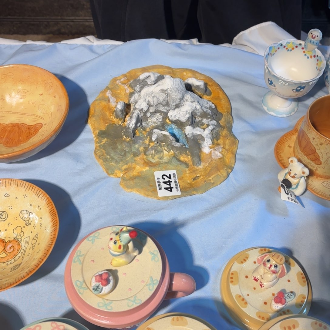 桃***️陶摆件可爱的鸭鸭鸭鸭