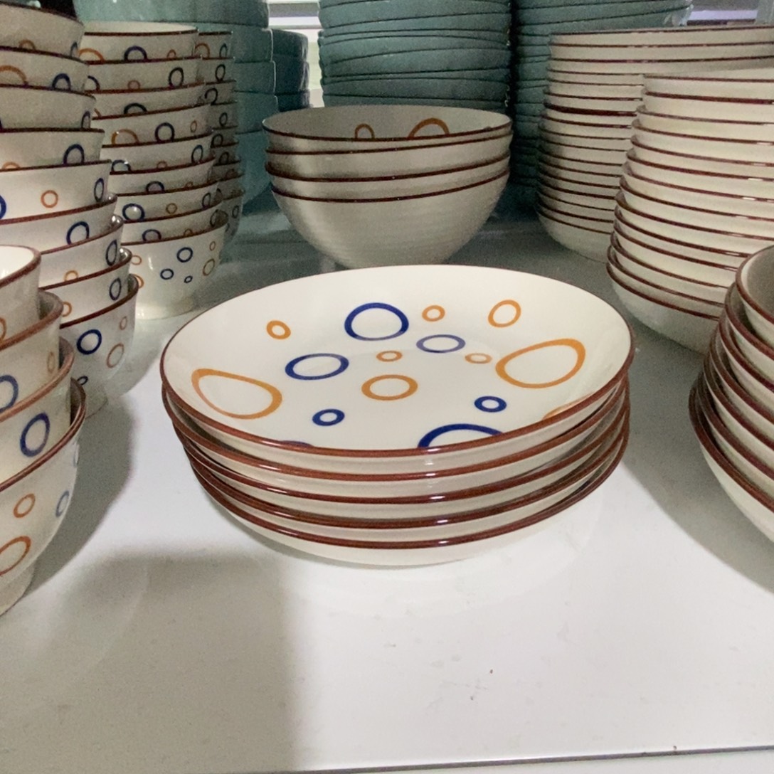 瓷七寸盘5个福利活动不退不换